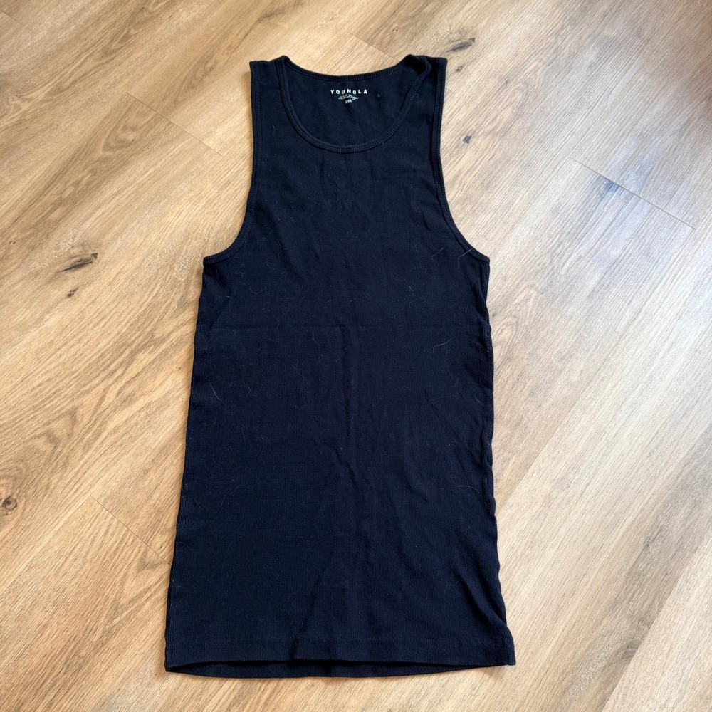 YoungLA Mens Wife Lover Tank Black Model 340 YLA2668 XXL Gym Muscle Tee